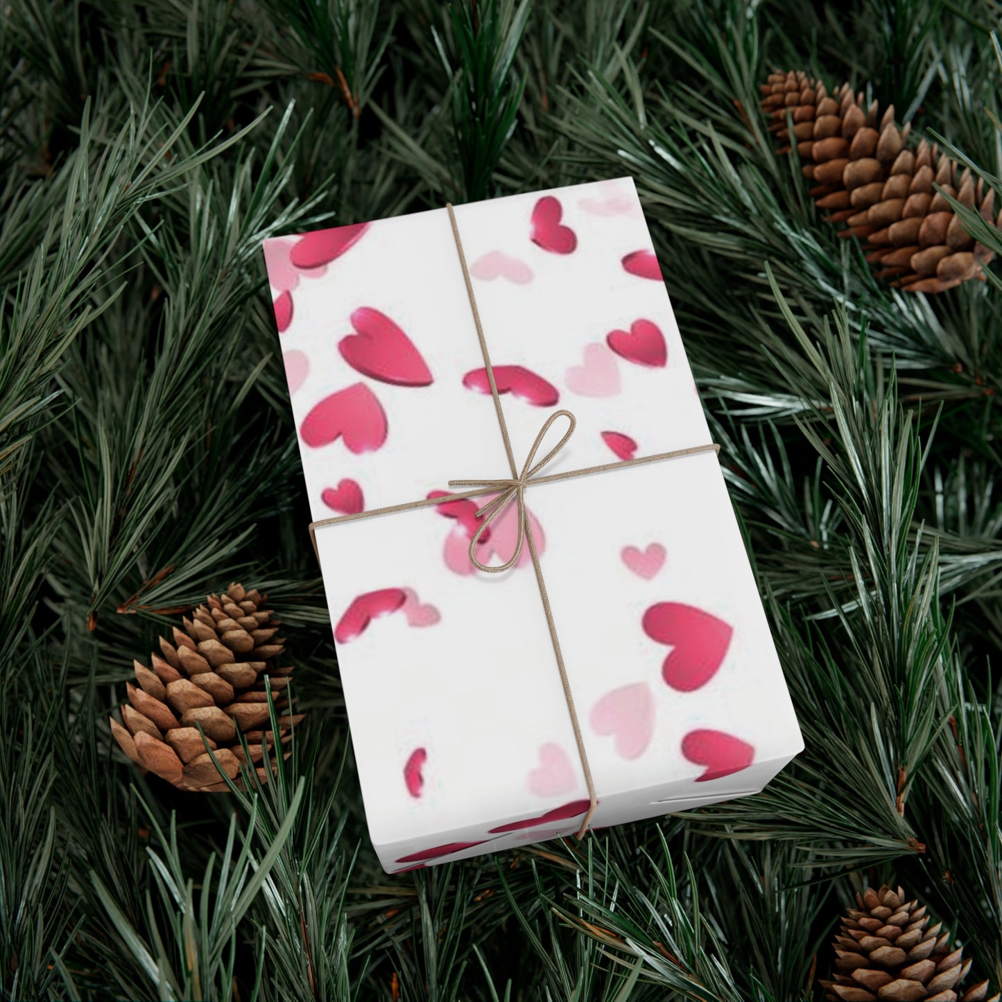 "Hearts" Designer Wrapping Paper by Morier & Falcone Designs