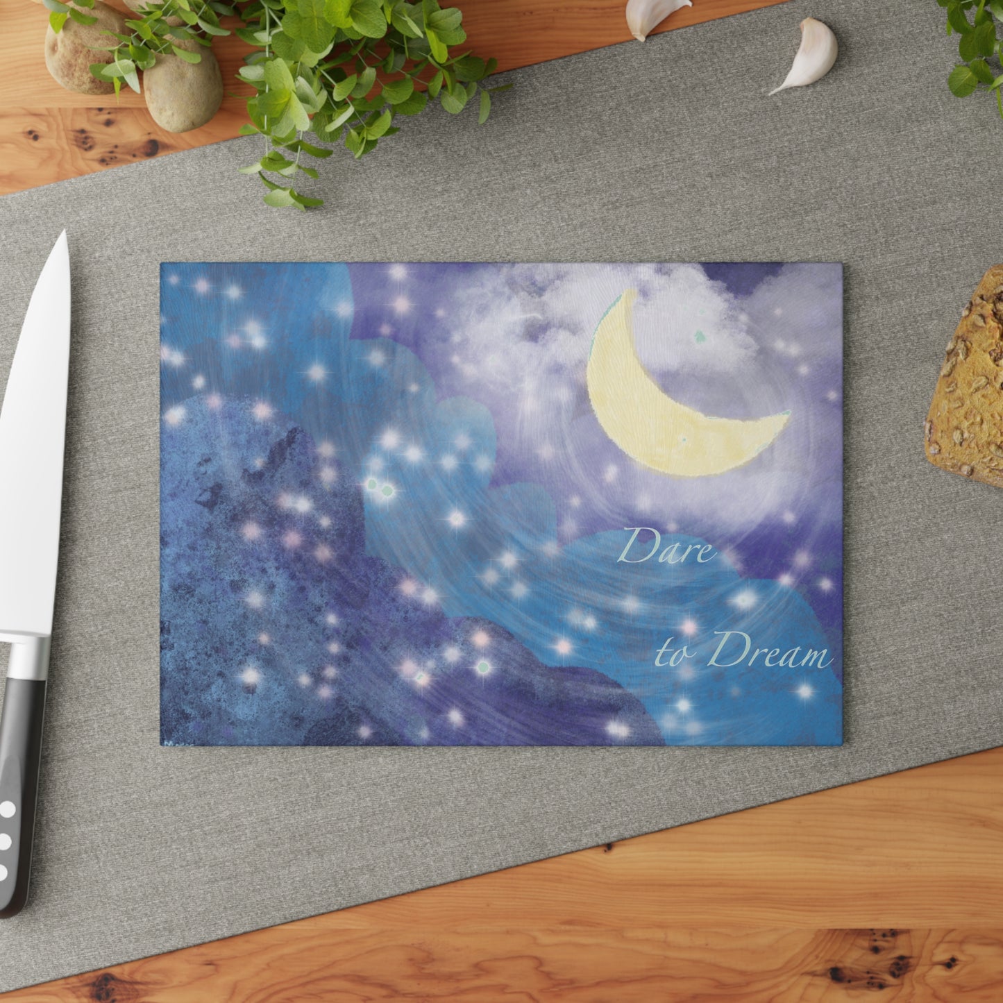 Dare to Dream - Glass Cutting Board