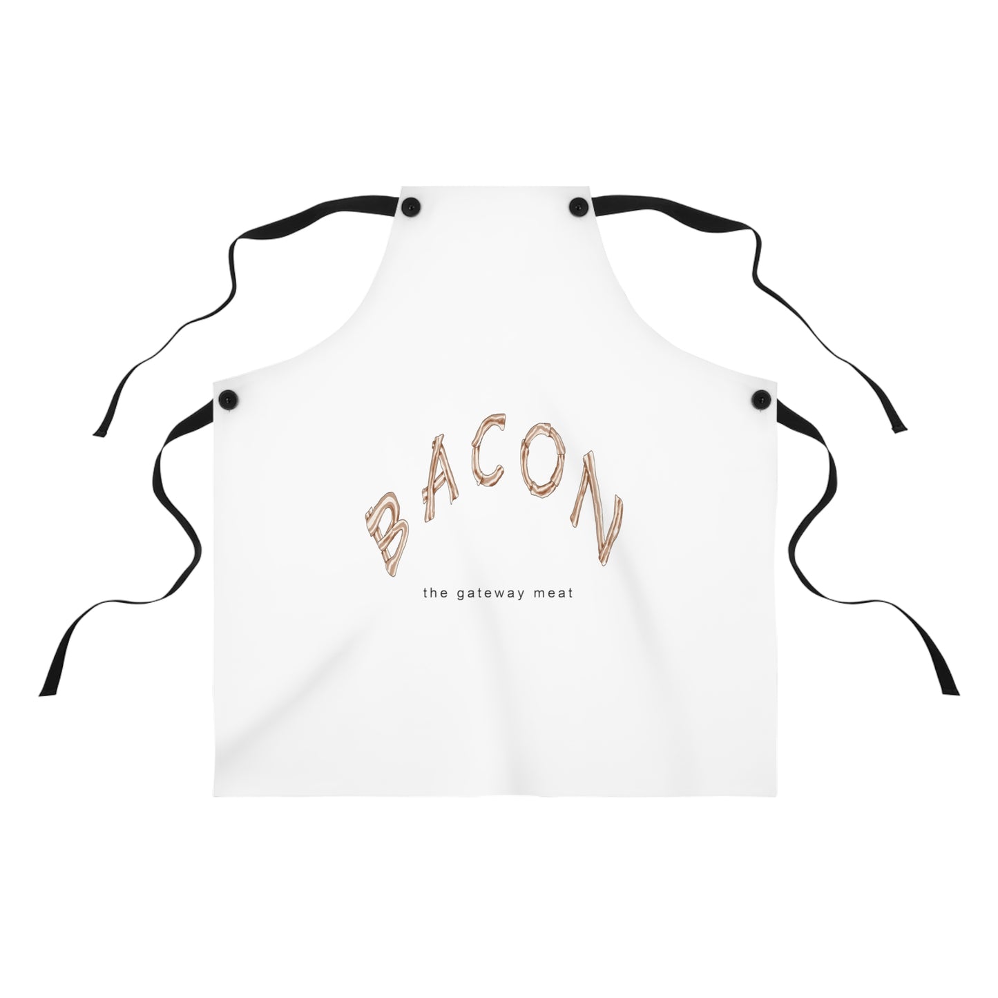 Bacon "The Gateway Meat" Apron by Cartoon Artist, Evan Falcone