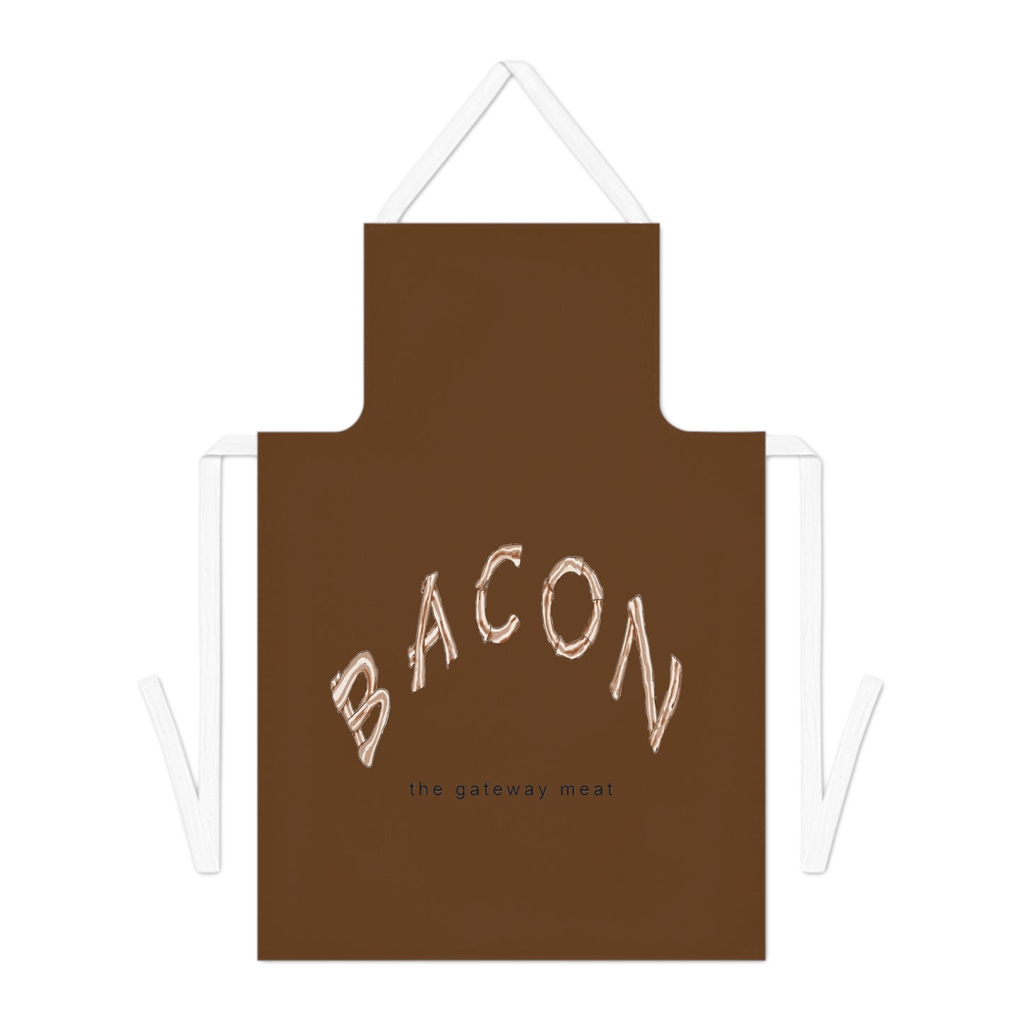 Bacon, the gateway meat Apron in Brown