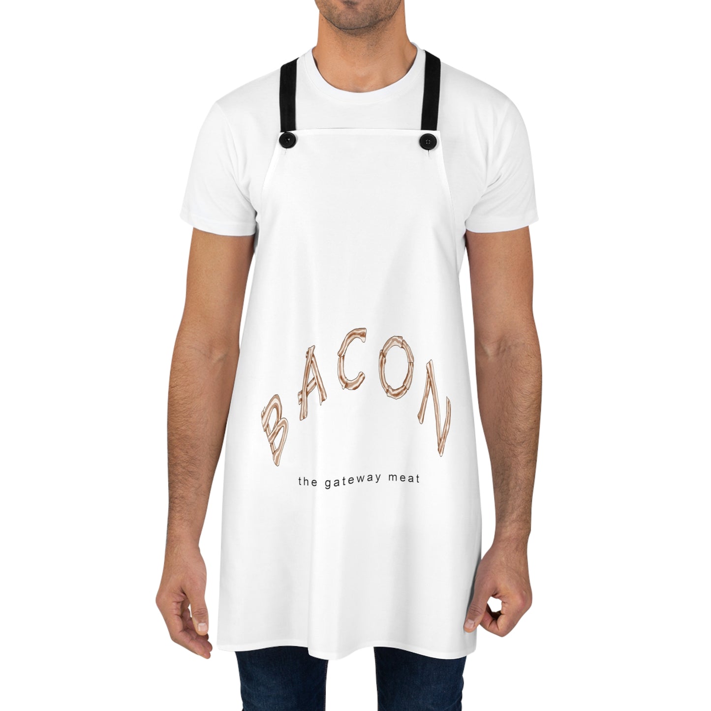 Bacon "The Gateway Meat" Apron by Cartoon Artist, Evan Falcone